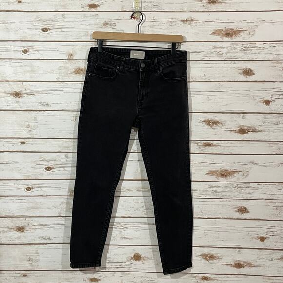 Everlane Mid-Rise Skinny Jeans - Washed Black - 28 Ankle - Picture 9 of 10
